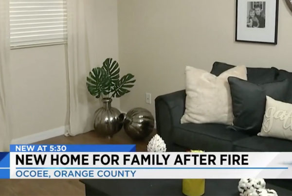 Family displaced after house fire surprised with newly rebuilt home